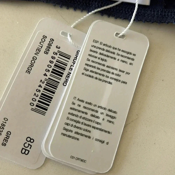 NWT ERES GIROFLE BRA in ocean blue size US32B French 85B - Picture 6 of 11